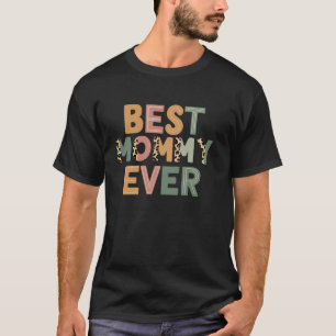 Camiseta Melhor Mamãe De Tia Leopard Vintage Mães