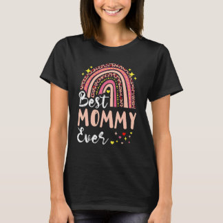 Camiseta Melhor Mamãe do Leopardo Rosa Mãe Engraçada Mãe S