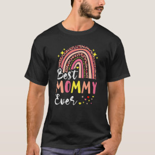 Camiseta Melhor Mamãe do Leopardo Rosa Mãe Mãe Engraçada Mã
