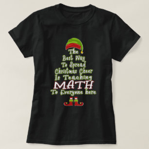 Camiseta Melhor Maneira De Espalhar O Presente De Math Xmas