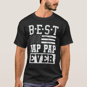 Camiseta Melhor Mapa De Pap De Vintage De Bandeira American