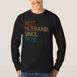 Camiseta Melhor Marido Desde 1972 50 Anos 50 Casamento Anni