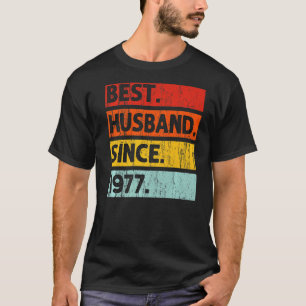 Camiseta Melhor Marido Desde 1977 45 Anos 45 Casamento Anni