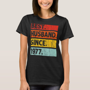 Camiseta Melhor Marido Desde 1977 45 Anos 45 Casamento Anni
