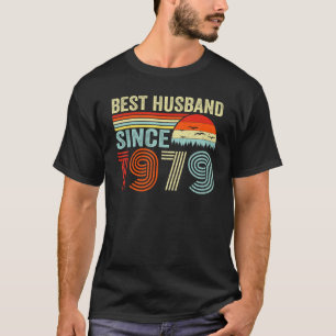 Camiseta Melhor Marido Desde 1979 43º Aniversário de Casame