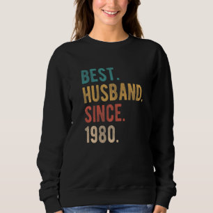Camiseta Melhor Marido Desde 1980 42º Aniversário de Casame