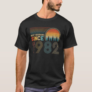 Camiseta Melhor Marido Desde 1982, Cute 40º Annivers De Cas