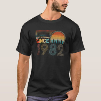 Camiseta Melhor Marido Desde 1982, Cute 40º Annivers De Cas