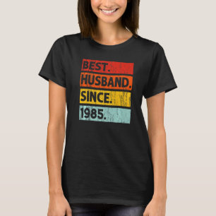 Camiseta Melhor Marido Desde 1985 37 Anos 37 Casamento Anni