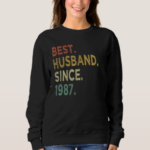 Camiseta Melhor Marido desde 1987 35º Aniversário de Casame