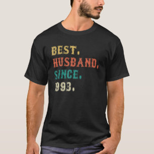 Camiseta Melhor Marido Desde 1993 29º Aniversário de Casame