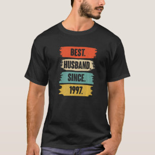 Camiseta Melhor Marido Desde 1997 Vintage 25 Wedding Anive