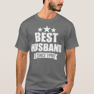 Camiseta Melhor marido desde 1998 para o casamento de 25 pr