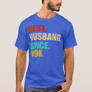 Camiseta Melhor marido desde 1998 para o casamento de 25 pr