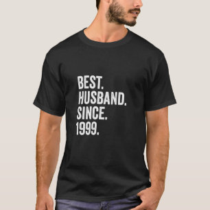 Camiseta Melhor Marido Desde 1999 27º Aniversário de Casam