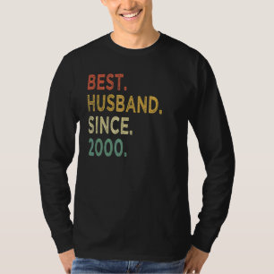 Camiseta Melhor Marido Desde 2000 22º Aniversário de Casame