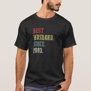 Camiseta Melhor Marido desde 2003 19º Aniversário de Casame
