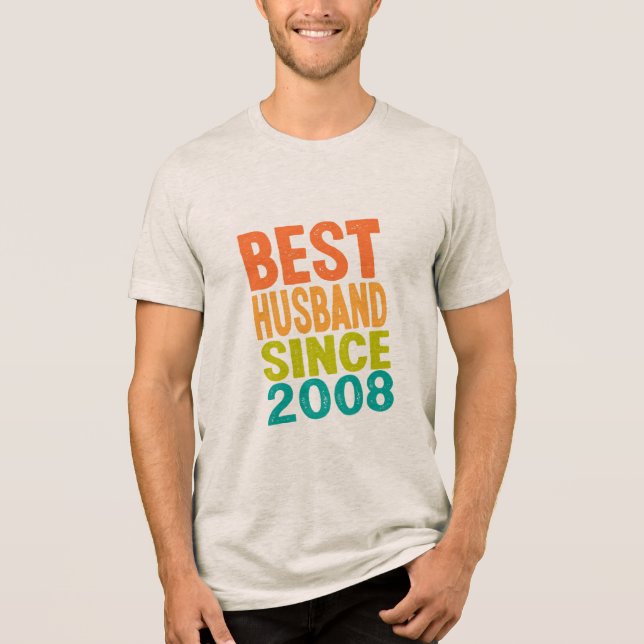 Camiseta Melhor Marido Desde 2008 (Frente)