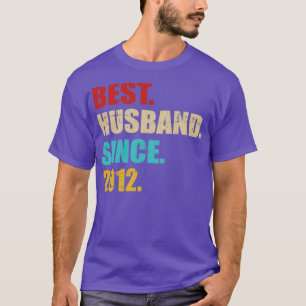 Camiseta Melhor marido desde 2012 para a 10ª aniversário de