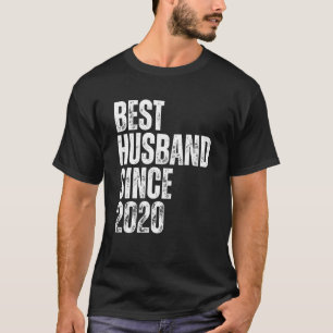 Camiseta Melhor Marido Desde 2020 Vintage Aniversário de Ca