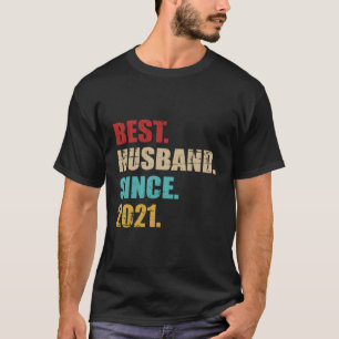 Camiseta Melhor Marido Desde 2021 Para Anniversar De Casame