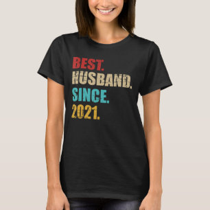 Camiseta Melhor marido desde 2021 para o 4º aniversário de