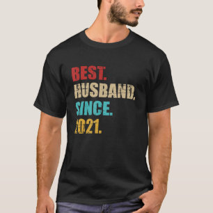 Camiseta Melhor marido desde 2021 para o 4º aniversário de
