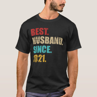 Camiseta Melhor marido desde 2021 para o 4º aniversário de 