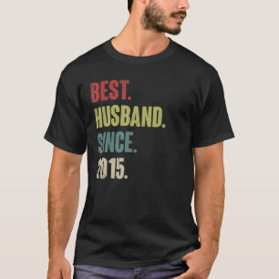 Camiseta Melhor Marido Desde Aniversário De Casamento De 7