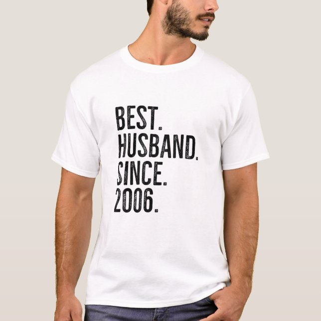 Camiseta Melhor Marido Desde Annive De Casamento De Casais  (Frente)