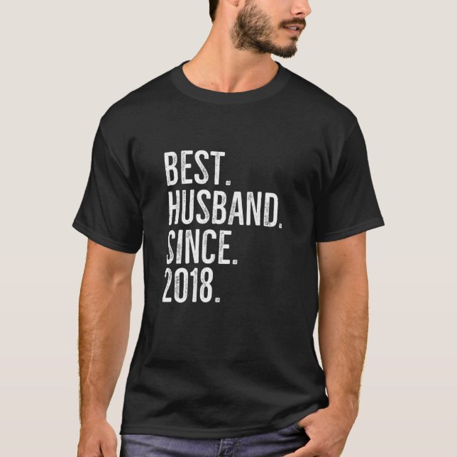 Camiseta Melhor Marido Desde Annive De Casamento Do Casal E (Frente)