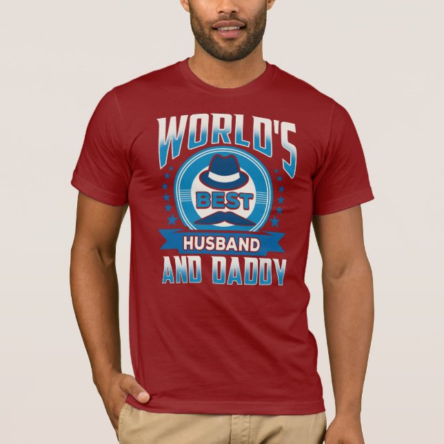 Camiseta Melhor marido e Pai Pai orgulhoso do mundo (Frente)