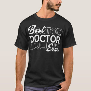 Camiseta Melhor Médico Engraçado Dando Presente Para Homens