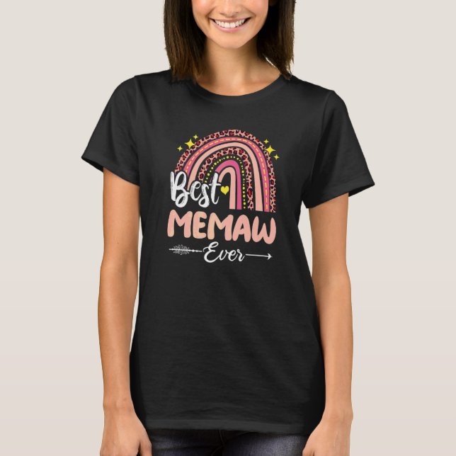 Camiseta Melhor Memória de Dia de as mães Xadrez do Rainbow (Frente)