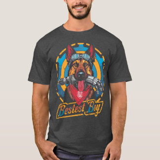 Camiseta melhor menino dogmeat design retrô família