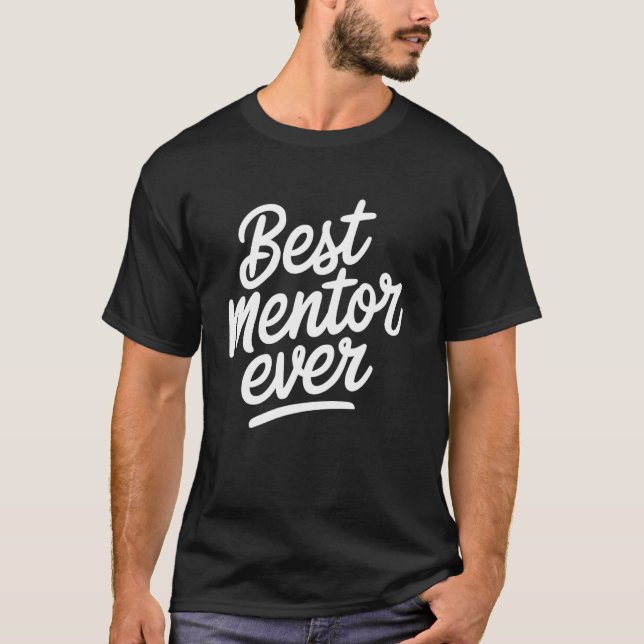 Camiseta Melhor Mentor de Todos Presente de Agradecimento M (Frente)