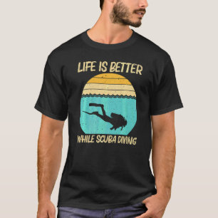 Camiseta Melhor Mergulho com Cilindro Para Homens Mulheres
