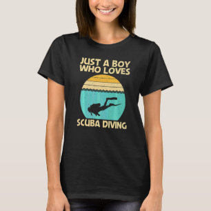 Camiseta Melhor Mergulho com Cilindro Para Meninos Crianças