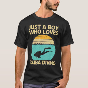 Camiseta Melhor Mergulho Scuba Para Meninos Profissionais S