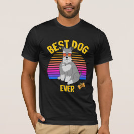 Camiseta Melhor Miniatura, Cachorro Nunca Retrospectivo