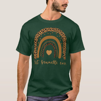 Camiseta Melhor morena engraçada para mulheres com boho rai