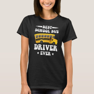 Camiseta Melhor Motorista de Ônibus Escolar Tran De Passage