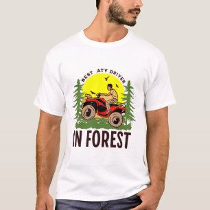 Camiseta melhor motorista de TV na floresta