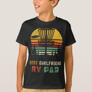 Camiseta Melhor Namorada Disc Golf Gf Frisbees Disk Golfer 