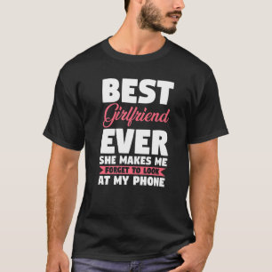 Camiseta Melhor Namorada Que Ela Faz Par
