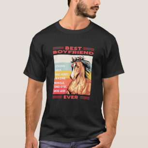 Camiseta Melhor Namorado de Todos os Tempos Cavalo