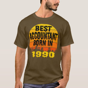 Camiseta Melhor Nascer Contabilista Na Aniversário De 1990