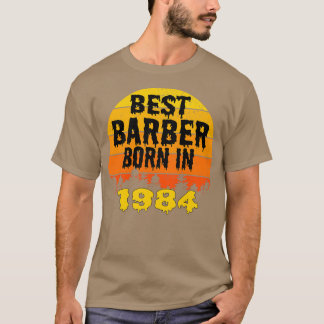 Camiseta Melhor Nascer De Barber Na Vintage De Aniversário