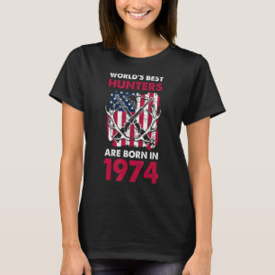 Camiseta Melhor Nascer De Caçadores Em 1974 Caçando O Fl Am