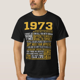 Camiseta Melhor Nascer em 1973 Facts for Mens, Womens, Bday